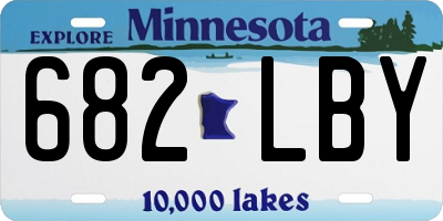 MN license plate 682LBY