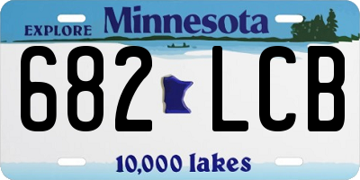 MN license plate 682LCB