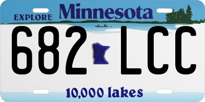 MN license plate 682LCC