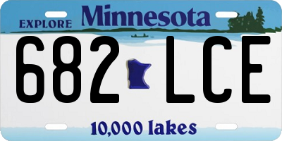 MN license plate 682LCE
