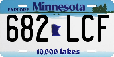 MN license plate 682LCF