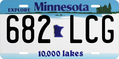 MN license plate 682LCG