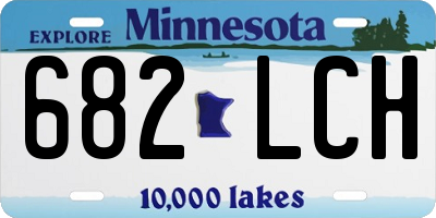 MN license plate 682LCH