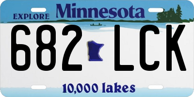 MN license plate 682LCK