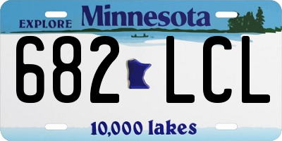 MN license plate 682LCL