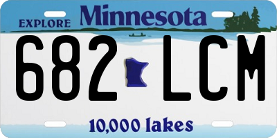 MN license plate 682LCM