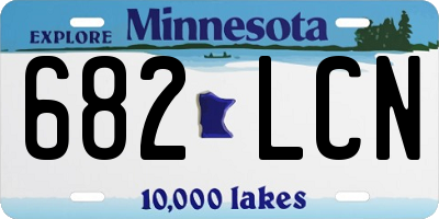 MN license plate 682LCN