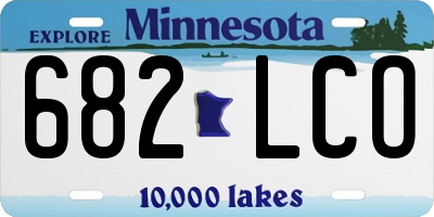 MN license plate 682LCO