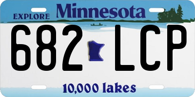 MN license plate 682LCP
