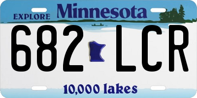 MN license plate 682LCR