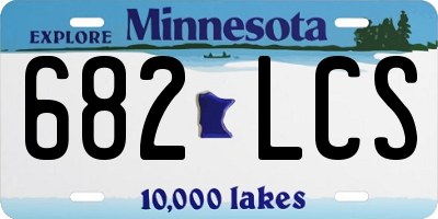 MN license plate 682LCS