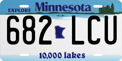 MN license plate 682LCU
