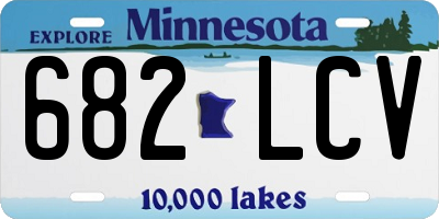 MN license plate 682LCV
