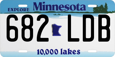 MN license plate 682LDB