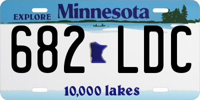 MN license plate 682LDC