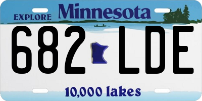 MN license plate 682LDE