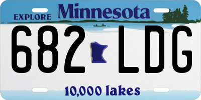 MN license plate 682LDG