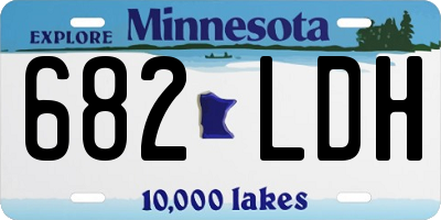 MN license plate 682LDH