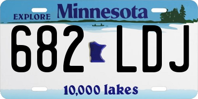 MN license plate 682LDJ