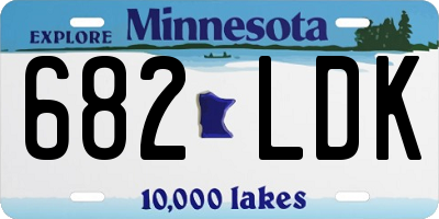 MN license plate 682LDK