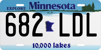 MN license plate 682LDL