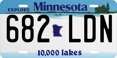 MN license plate 682LDN
