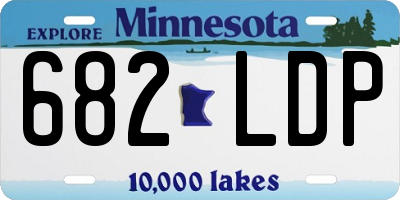 MN license plate 682LDP