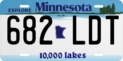 MN license plate 682LDT