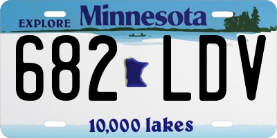 MN license plate 682LDV