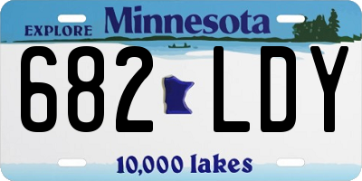MN license plate 682LDY