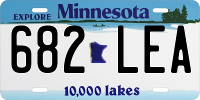 MN license plate 682LEA