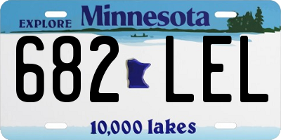MN license plate 682LEL