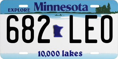 MN license plate 682LEO