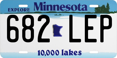 MN license plate 682LEP