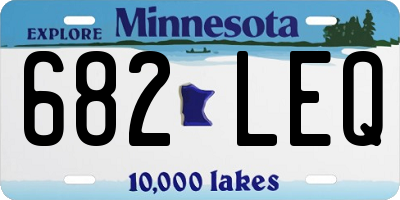 MN license plate 682LEQ