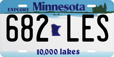 MN license plate 682LES
