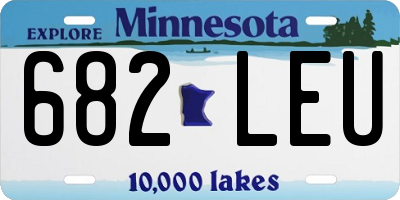 MN license plate 682LEU