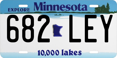 MN license plate 682LEY
