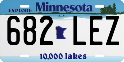 MN license plate 682LEZ