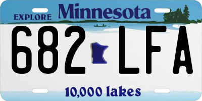 MN license plate 682LFA
