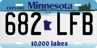 MN license plate 682LFB