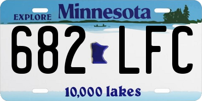 MN license plate 682LFC