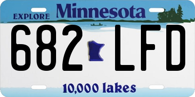 MN license plate 682LFD