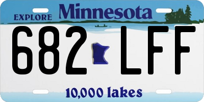 MN license plate 682LFF