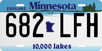 MN license plate 682LFH