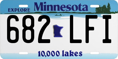 MN license plate 682LFI