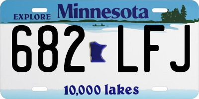 MN license plate 682LFJ