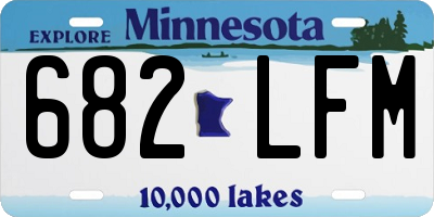 MN license plate 682LFM