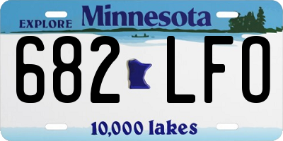 MN license plate 682LFO