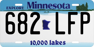 MN license plate 682LFP